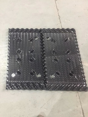 Eliminatore materiale pieno della deriva del PVC di media di flusso trasversale della torre di raffreddamento di distribuzione dell'acqua calda
