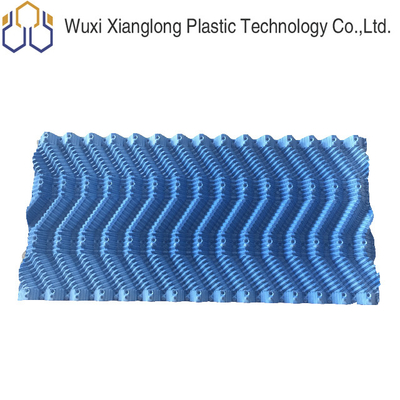 Il materiale di riempimento di plastica S della torre di raffreddamento del PVC di alta efficienza modella il materiale di riempimento blu del favo delle acque reflue