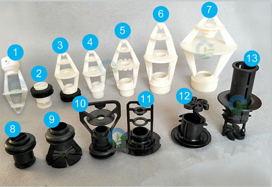 1&quot; torre di raffreddamento dota il tipo d'un polverizzatore di plastica del canestro del fiore del filo esterno